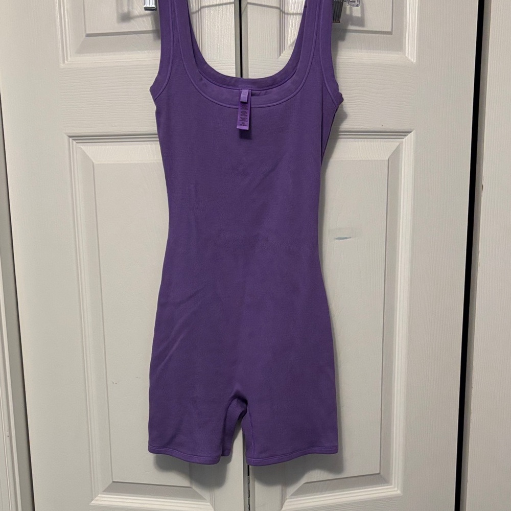 SKIMS 💜 NWOT LIMITED EDITION Purple romper double lined